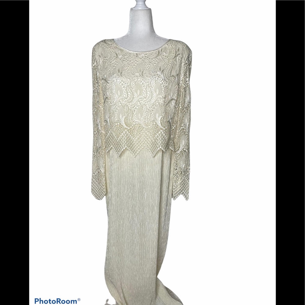Cattiva Ivory Lace Mother of the Bride Dress Sz 18